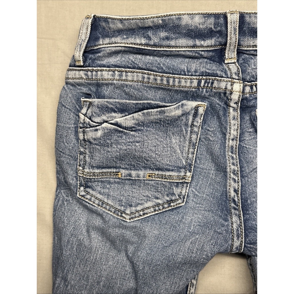 BKE Stella Bootcut Stretch Jeans 26x31 1/2 Low Rise Distressed Slim Fit - Picture 11 of 15